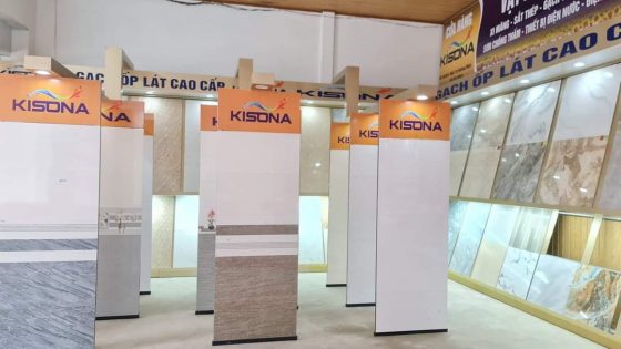 hình ảnh gạch nền và gạch ốp tường tại cửa hàng KISONA