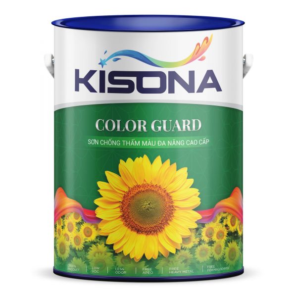 Sơn Chống Thấm Màu Đa Năng Cao Cấp KISONSA Thùng 5L